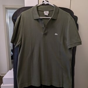 Lacoste Men's Olive Polo Shirt